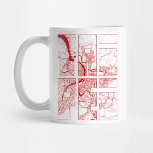 Taipei, Taiwan City Map Typography - Oriental Mug